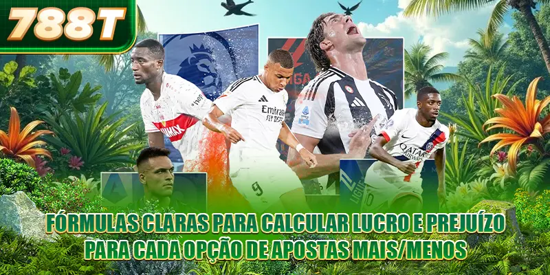 Fórmulas claras para calcular lucro e prejuízo para cada opção de Apostas Mais/Menos
