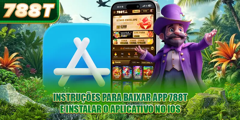 Instruções para baixar app 788T e instalar o aplicativo no iOS
