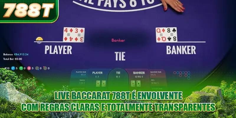 Live Baccarat 788T é envolvente, com regras claras e totalmente transparentes