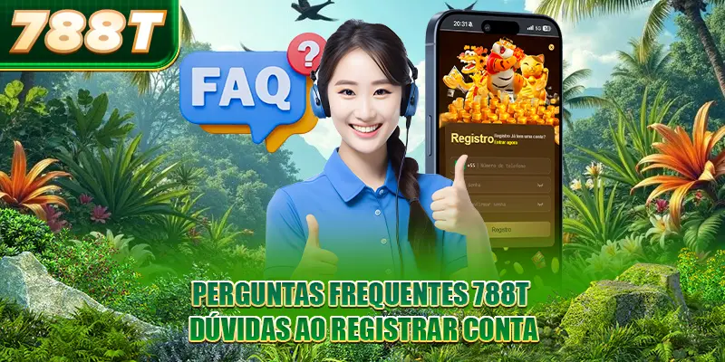 Perguntas Frequentes 788T - Dúvidas ao registrar conta