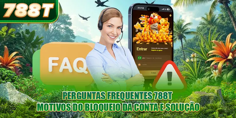 Perguntas Frequentes 788T - Motivos do bloqueio da conta e solução