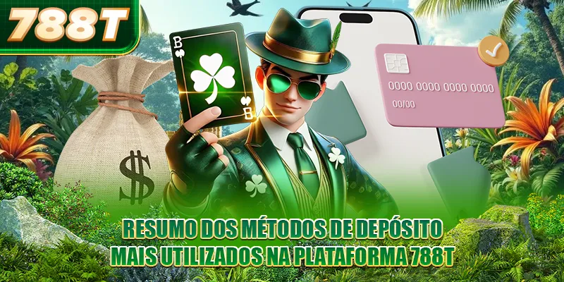 Resumo dos métodos de depósito mais utilizados na plataforma 788T