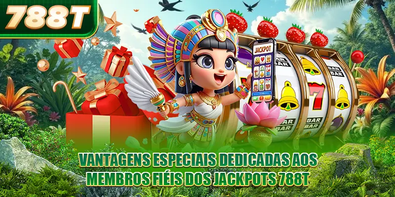 Vantagens especiais dedicadas aos membros fiéis dos Jackpots 788T